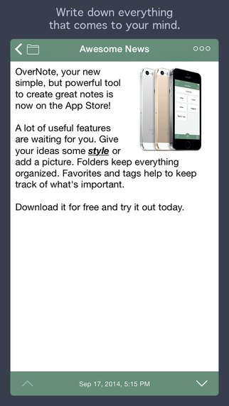 【免費生產應用App】OverNote - take notes, keep a journal, plan a project-APP點子