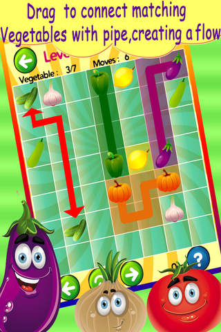 A Connecting Vegetable Flow - Free Game For Kidz screenshot 3