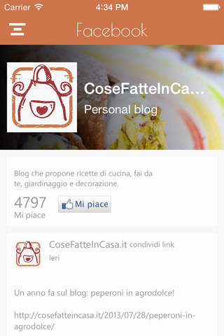 CoseFatteInCasa.it - Blog di cucina e fai da te. screenshot 2