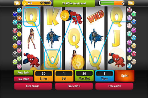"A+" Super Fortune Family Fun Bowling Slots Pro screenshot 3