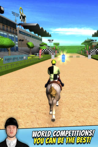 Horse Trail Riding - 3D Horseracing Jumping Simulation Game screenshot 4