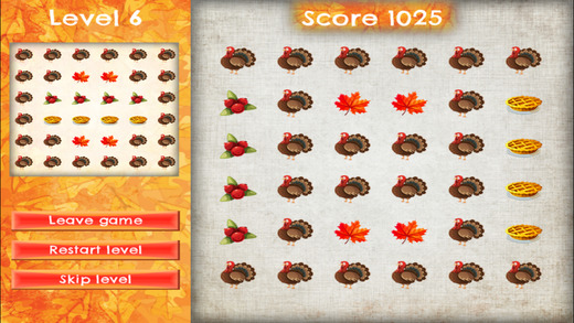 【免費遊戲App】Turkey Target - PRO - Slide Rows And Match Thanksgiving Treats Super Puzzle Game-APP點子