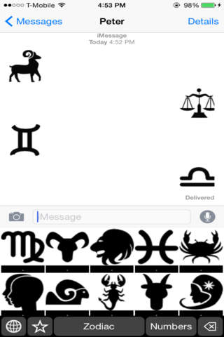 Zodiac Stickers Keyboard: Using Zodiac Sign Icons to Chat screenshot 4
