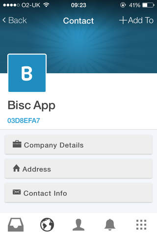 Bisc business cards screenshot 4