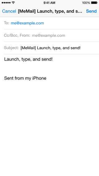 【免費生產應用App】MeMail - email yourself fast!-APP點子