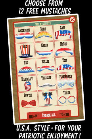 American Mustache Booth - Patriotic Photo App - Luxury Edition screenshot 3