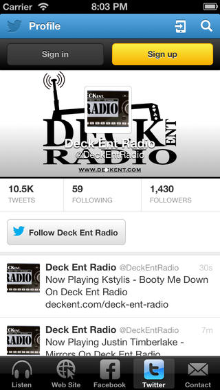 【免費音樂App】Deck Ent. Radio-APP點子