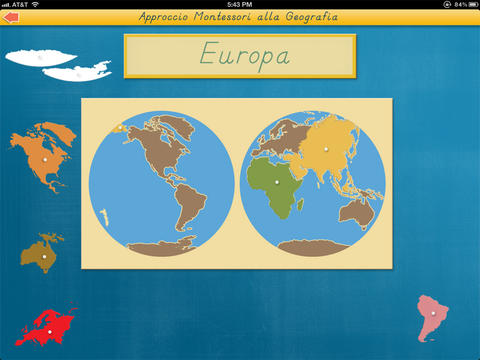 I continenti del mondo - Approccio Montessori alla Geografia screenshot 4