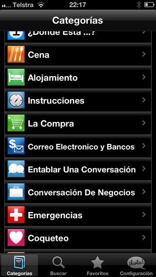 Captura de pantalla del iPhone 2