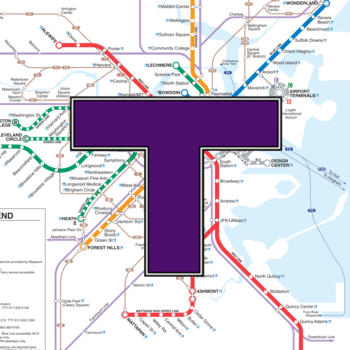 MBTA Boston T Map LOGO-APP點子