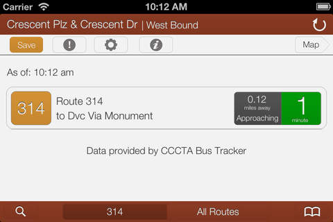 Transit Stop: CCCTA Bus Tracker screenshot 3