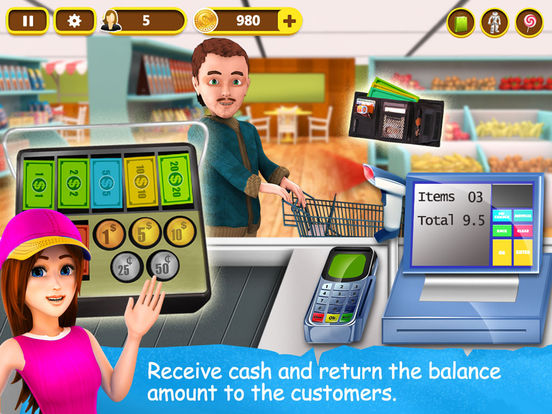 Скачать Supermarket Cash Register - Kids Fun Shopping Game