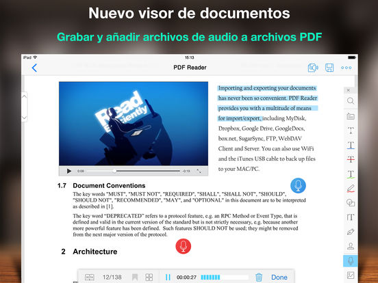 Captura de pantalla del iPad 2