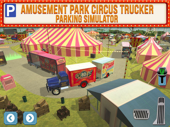 Screenshots of Amusement Park Fair Ground Circus Trucker Parking Simulator for iPad