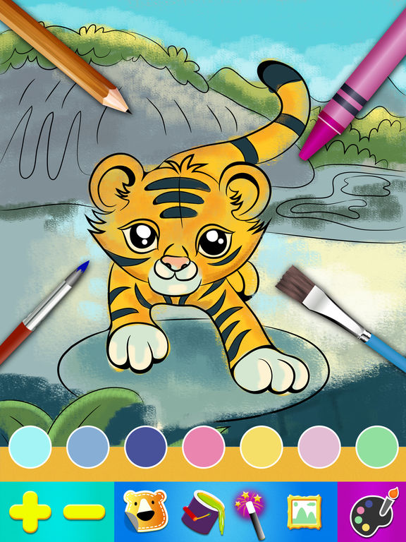 Color Books The best coloring and drawing animal app for kid on the