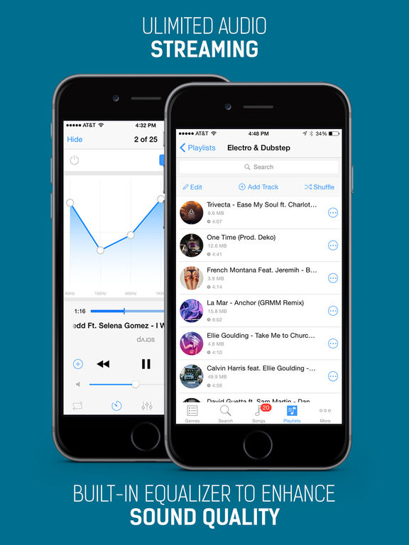 Screenshots of iMusic Free - Free Music Play & Mp3 Player for iPad