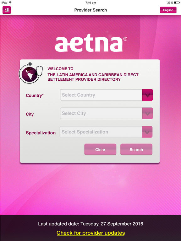 App Shopper Aetna Latin America/Caribbean Provider Directory