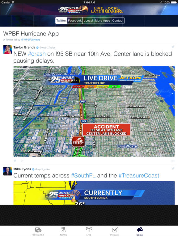 App Shopper: WPBF 25 Hurricane Tracker (Weather)