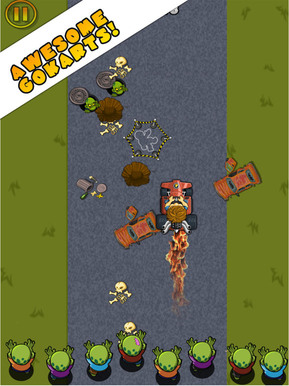 Скачать Zombie Go Kart - Tricky Racing