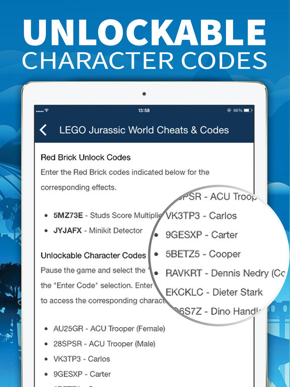 Cheat Codes For Lego Jurassic World By Tan Nguyen