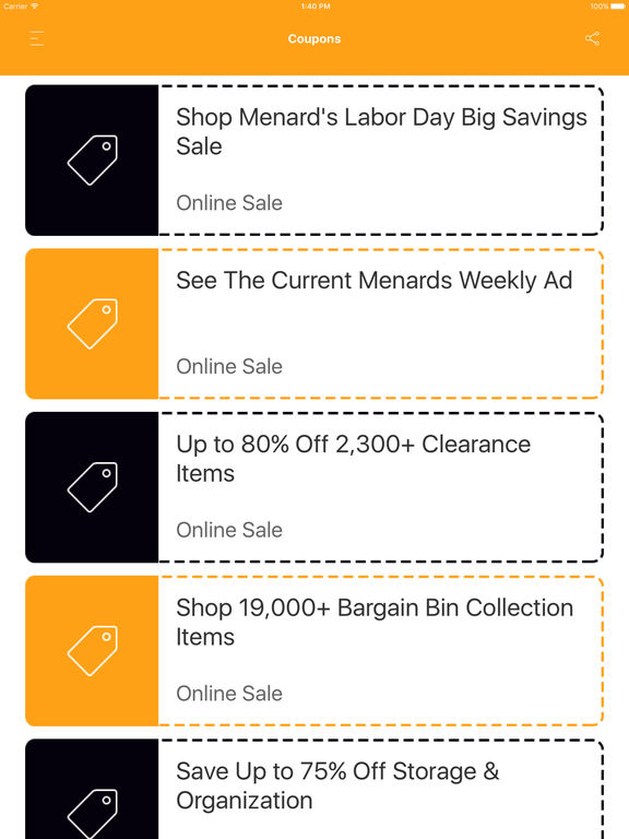 Menards coupons in store