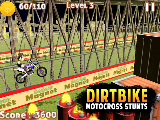 DIRT BIKE MOTOCROSS STUNTS -FREE DIRT BIKE 3D GAMEscreeshot 2