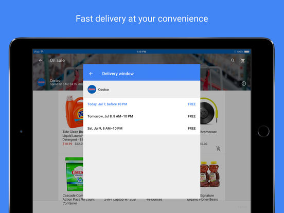 Google Shopping Express screenshot