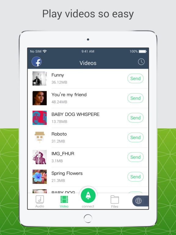 Screenshots of Xender for iPad