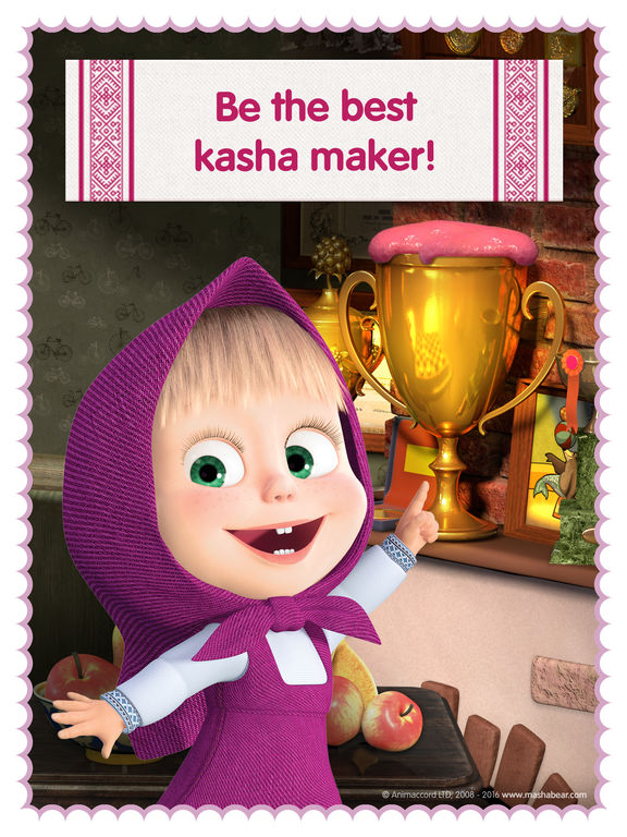 Masha and the Bear diner dash and kitchen gamesscreeshot 4
