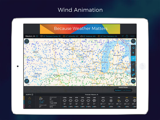 Screenshots of Storm Radar for iPad