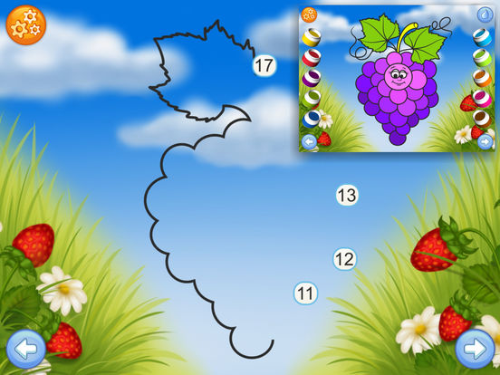 Fruits - Connect the Dots and Add Colorsscreeshot 2