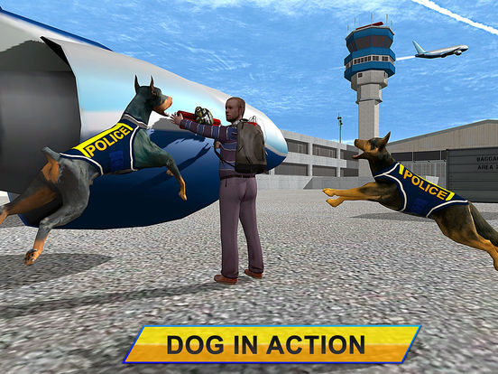 Скачать игру Полиция аэропорта Собака Чейз симулятор - 3D Уголовное Чейз Моделирование игры