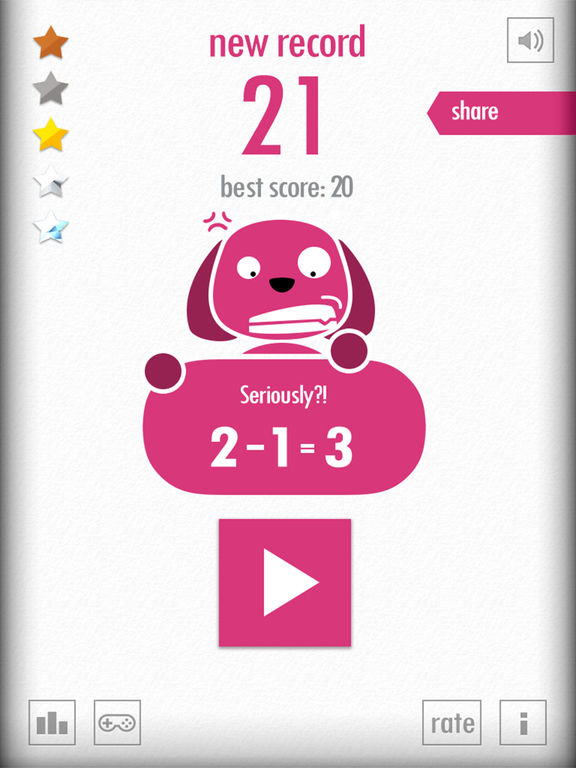 Screenshots of 1+2=3 for iPad