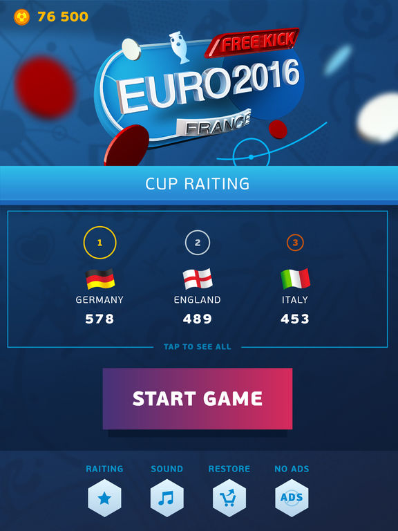 Игра Free Kick - Euro 2016 Франция