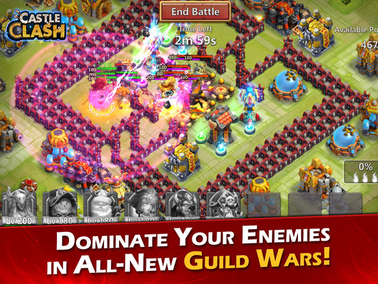 Screenshots of Castle Clash: Age of Legends for iPad