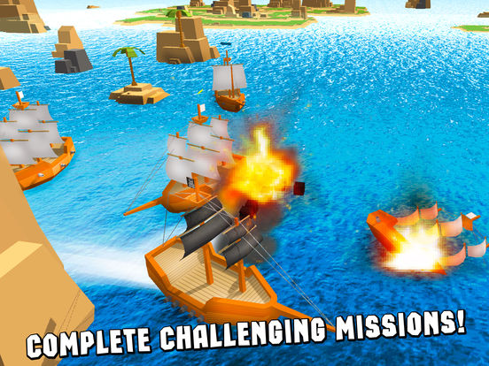 Pixel Pirate Ship Simulator 3D Full screenshot 8