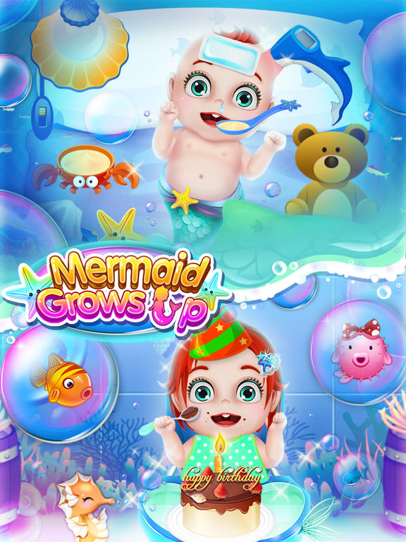 Mermaid Grows Up - Makeover, Dressup & SPA Games FREEscreeshot 2