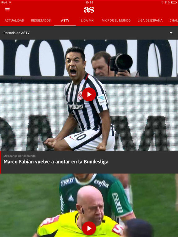 Captura de pantalla del iPad 3