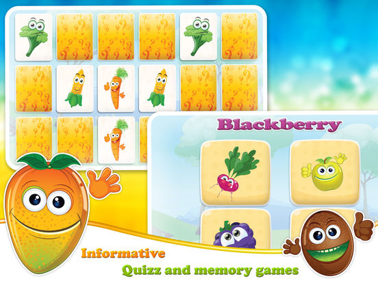 Veggies & Fruits: kids educational games - Englishscreeshot 3