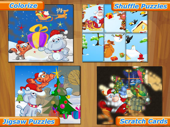 Happy Christmas Time with Santa Claus, Snowman, Elf, Reindeer Jigsaw Puzzles: Fun Educational Game for Kids and Toddlers screenshot 7