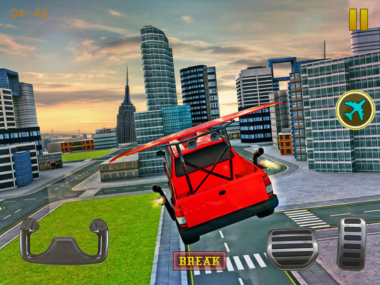 Futuristic Limo stunts Flying Car Simulator для iPad