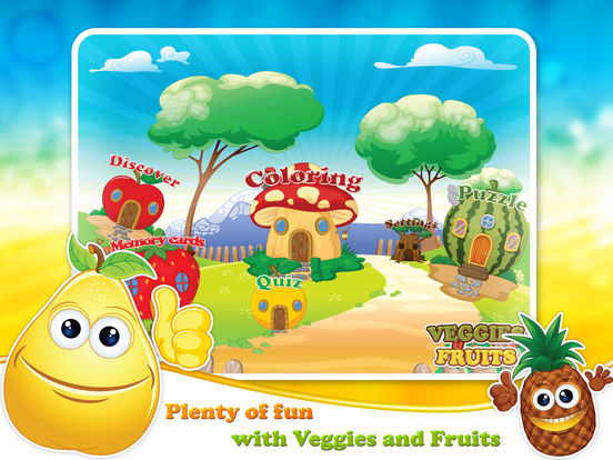 Veggies & Fruits: kids educational games - Englishscreeshot 1