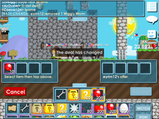 Screenshots of Growtopia for iPad