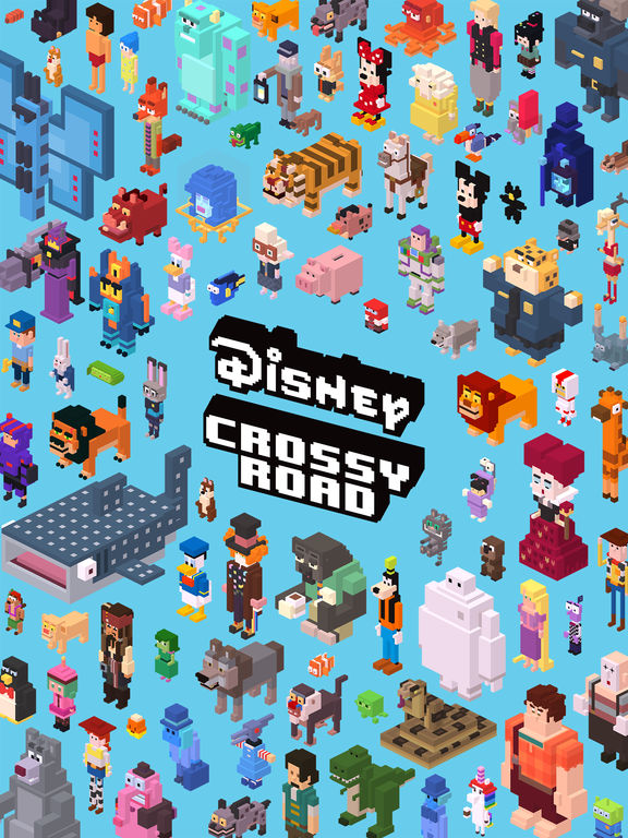 Screenshots of Disney Crossy Road for iPad