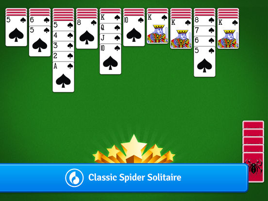 Screenshots of Spider Solitaire Free by MobilityWare for iPad