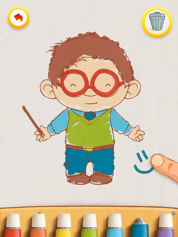 Скачать игру Dress Up: Professions - Головоломка с одеванием и рисованием для мальчиков и девочек от PlayToddlers (iPad)