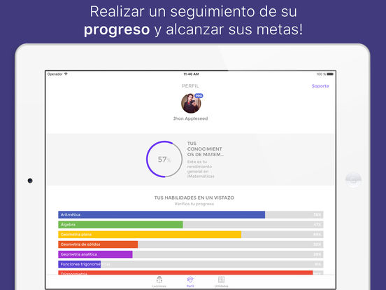 Captura de pantalla del iPad 4