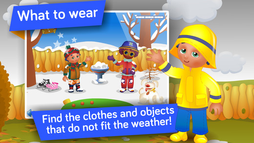 Seasons and Weather ! - Wissenschaftsspiele für Kinder im Vorschul- und Kindergartenalter Screenshot