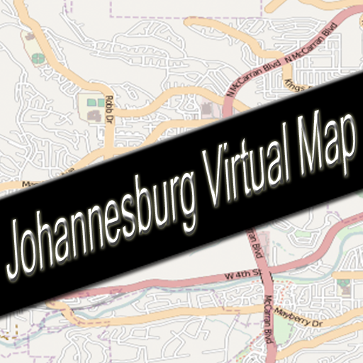 Johannesburg, South Africa Virtual Map