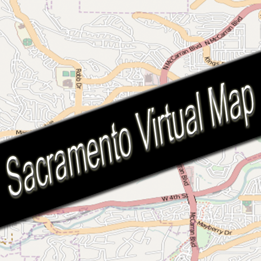 Sacramento, California Virtual Map